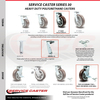 Service Caster Greenlee Swivel Caster with Brake & Bolt-On Swivel Lock – MA6065 GMX Cart – SCC GRE-SCC-30CS620-PPUR-TLB-BSL